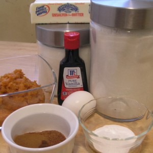 Iced Pumpkin Cookies - ingredients