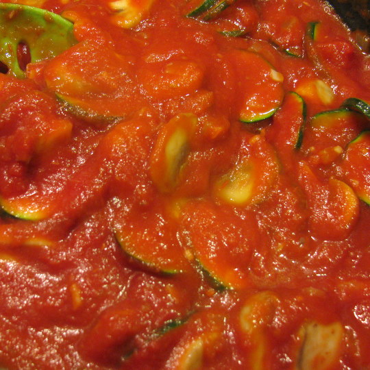 Veggie Lasagna - Veggies with Tomato Sauce