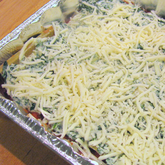 Veggie Lasagna - layer complete
