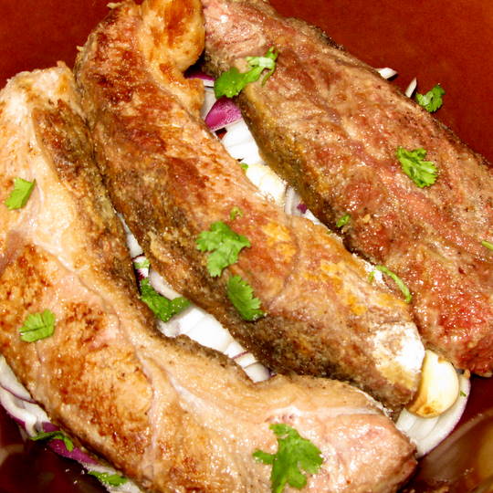 Shiner Bock Slow Cooked Short Ribs - Cooking