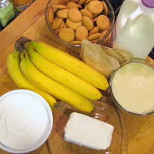 Banana Pudding - Ingredients