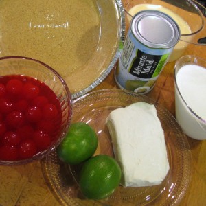 Cherry Limeade Ice Box Pie - Ingredients