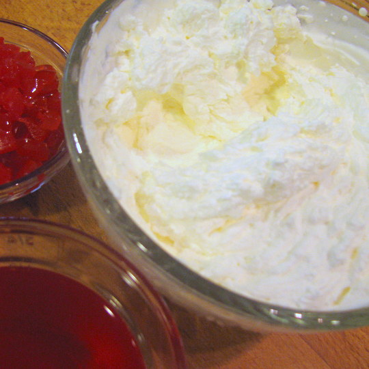 Cherry Limeade Ice Box Pie - whipped cream