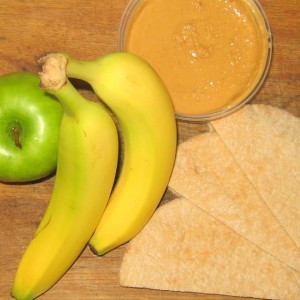 Peanut Butter Fruit Pitas