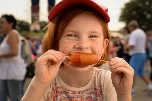Nothing says "fair time" quite like a corn dog! Photo by Kevin Brown/State Fair of Texas. 
