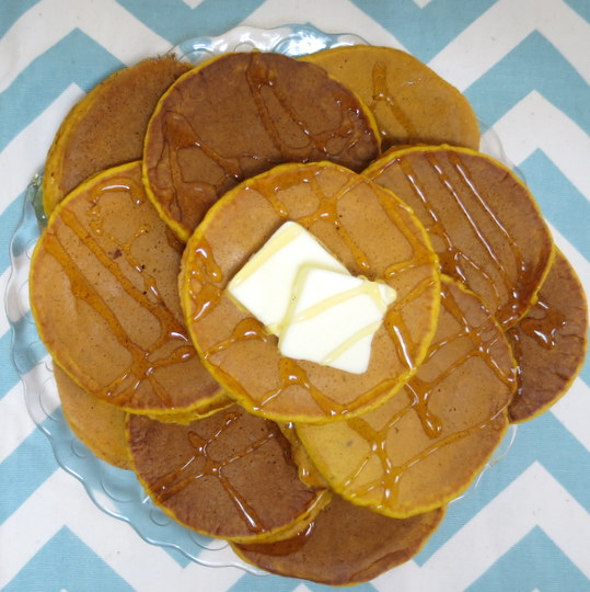 Pumpkin Honey Pancakes