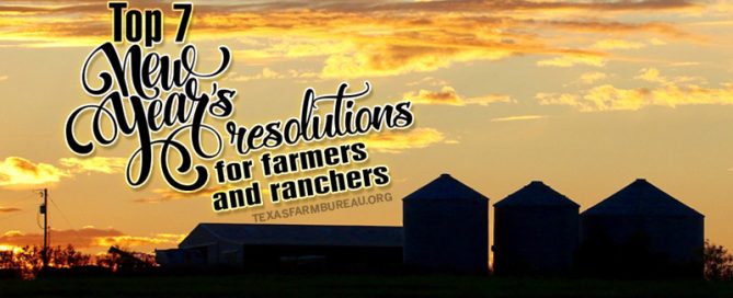 New Year's resolutions for farmers and ranchers