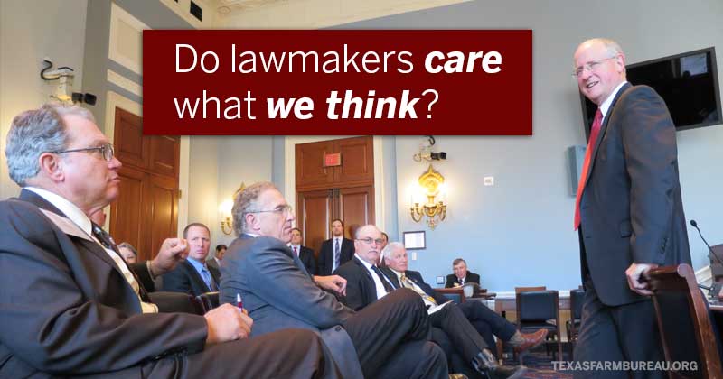 Do lawmakers care what we think?