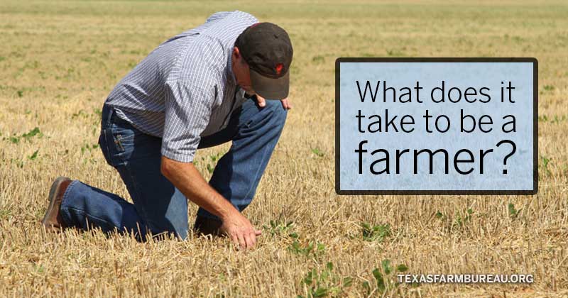 What does it take to be a farmer?
