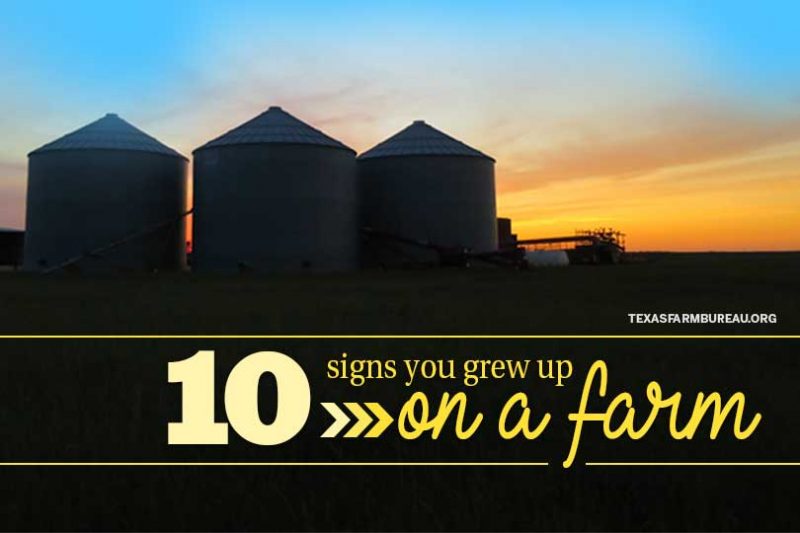10 signs you grew up on a farm